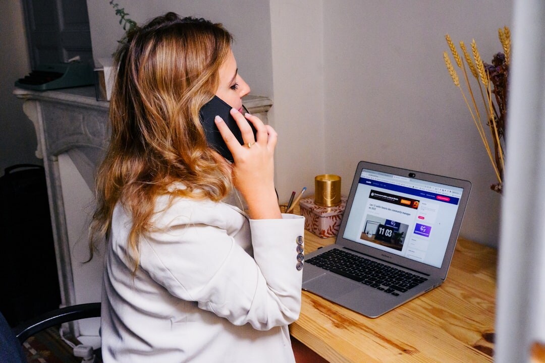 person calling insurance agent