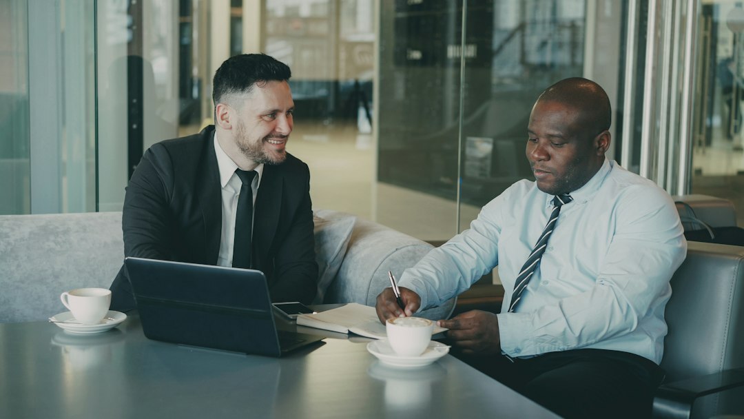 financial advisor with client