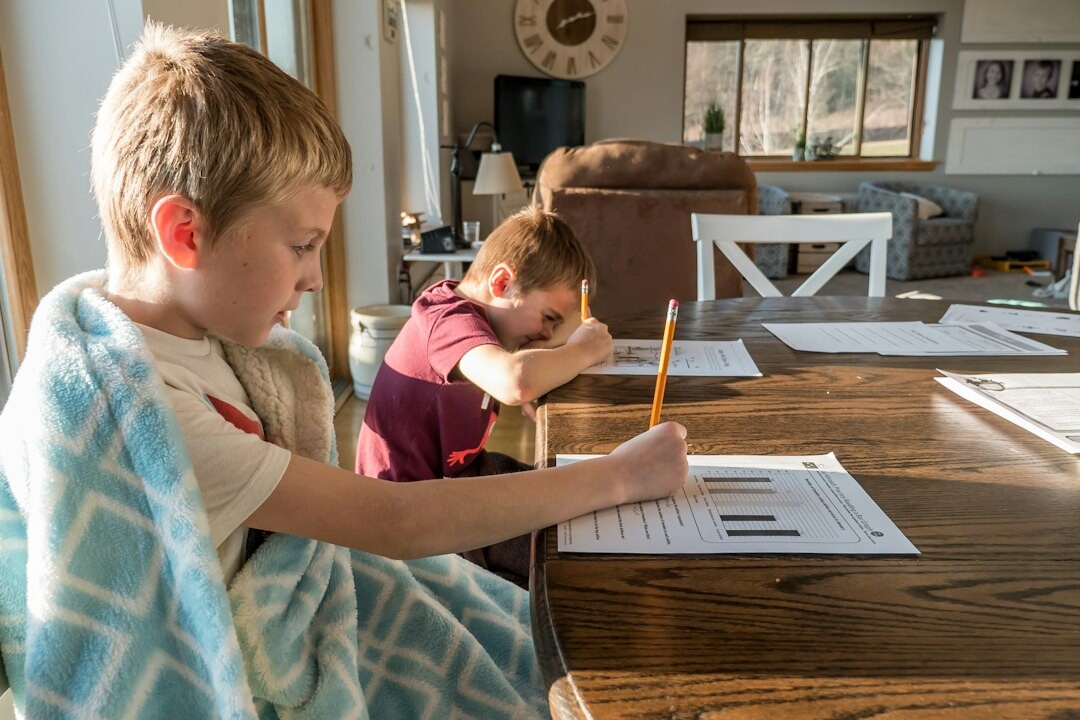 family reviewing insurance papers