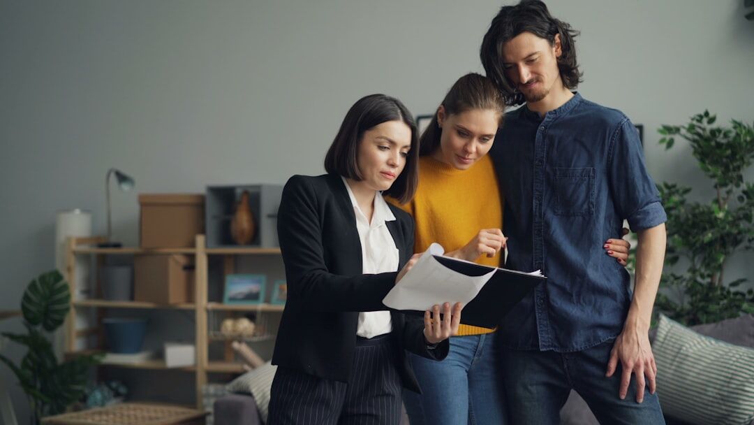 family discussing insurance