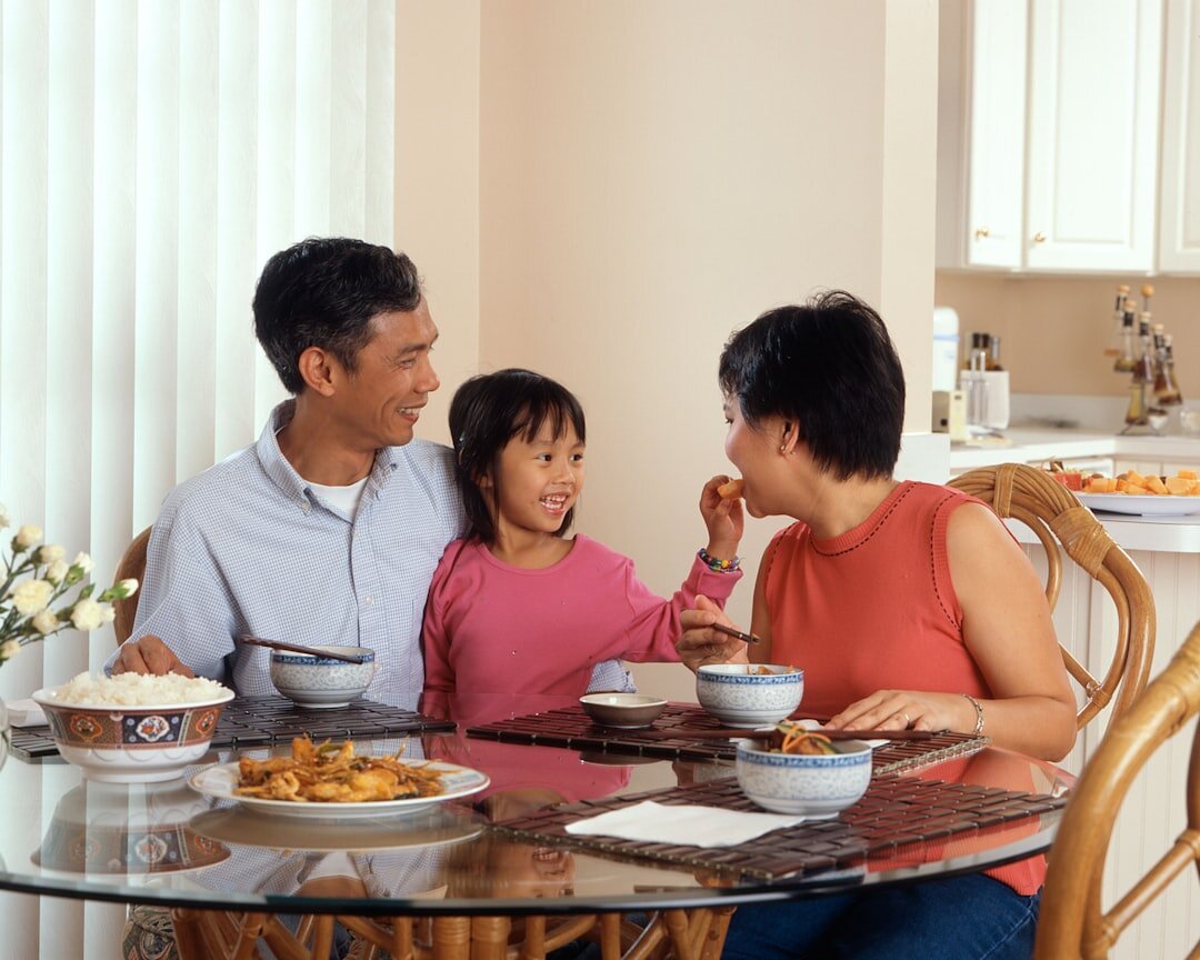 family discussing insurance
